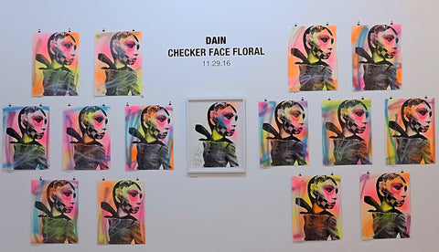Checker Face Floral